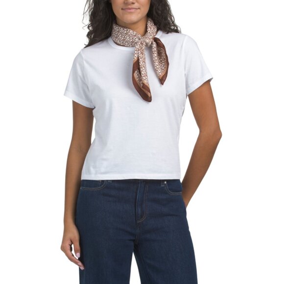 LA VALENTINA multi 2pk Brushed Square Scarves - Picture 2 of 2